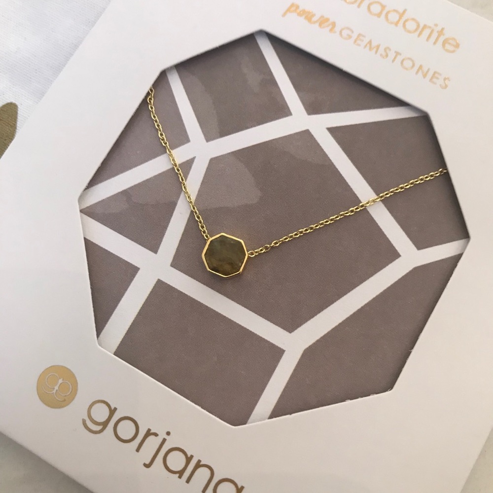 Gorjana NWT power gemstone necklace labradorite